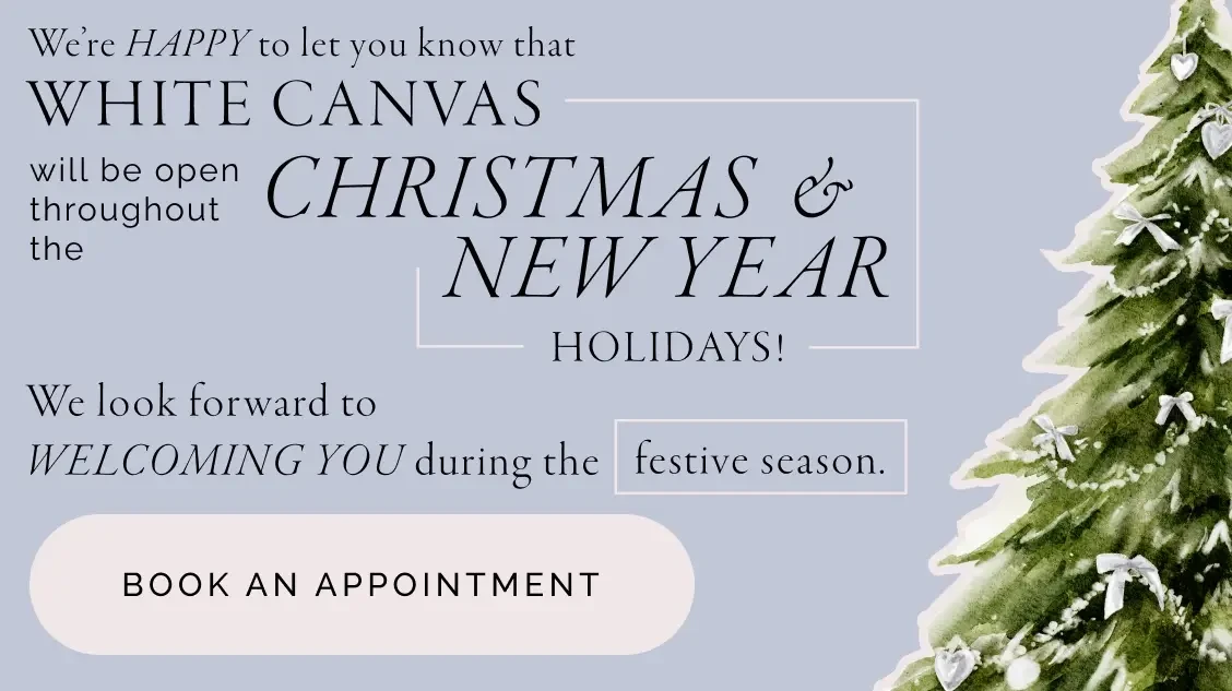 White Canvas Christmas & New Year