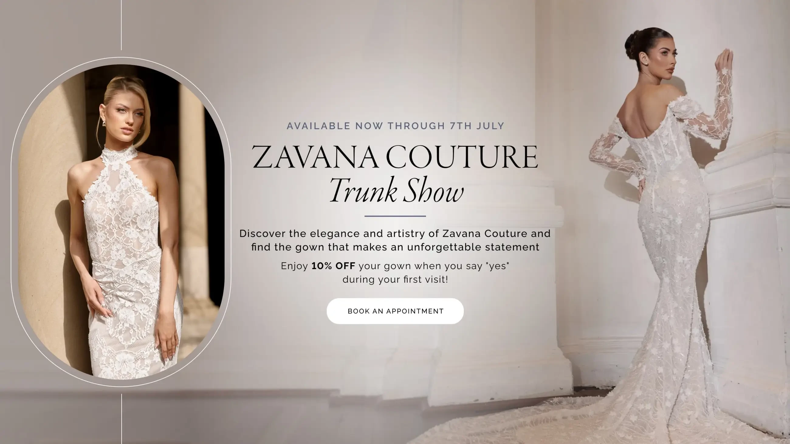 Zavana Couture Banner for Desktop